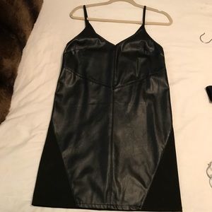 Leather dress